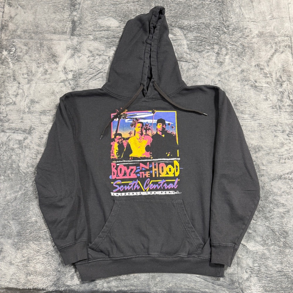 Philcos‎ Boyz N The Hood Hoodie Mens Medium Black South Central Graphic Pullover